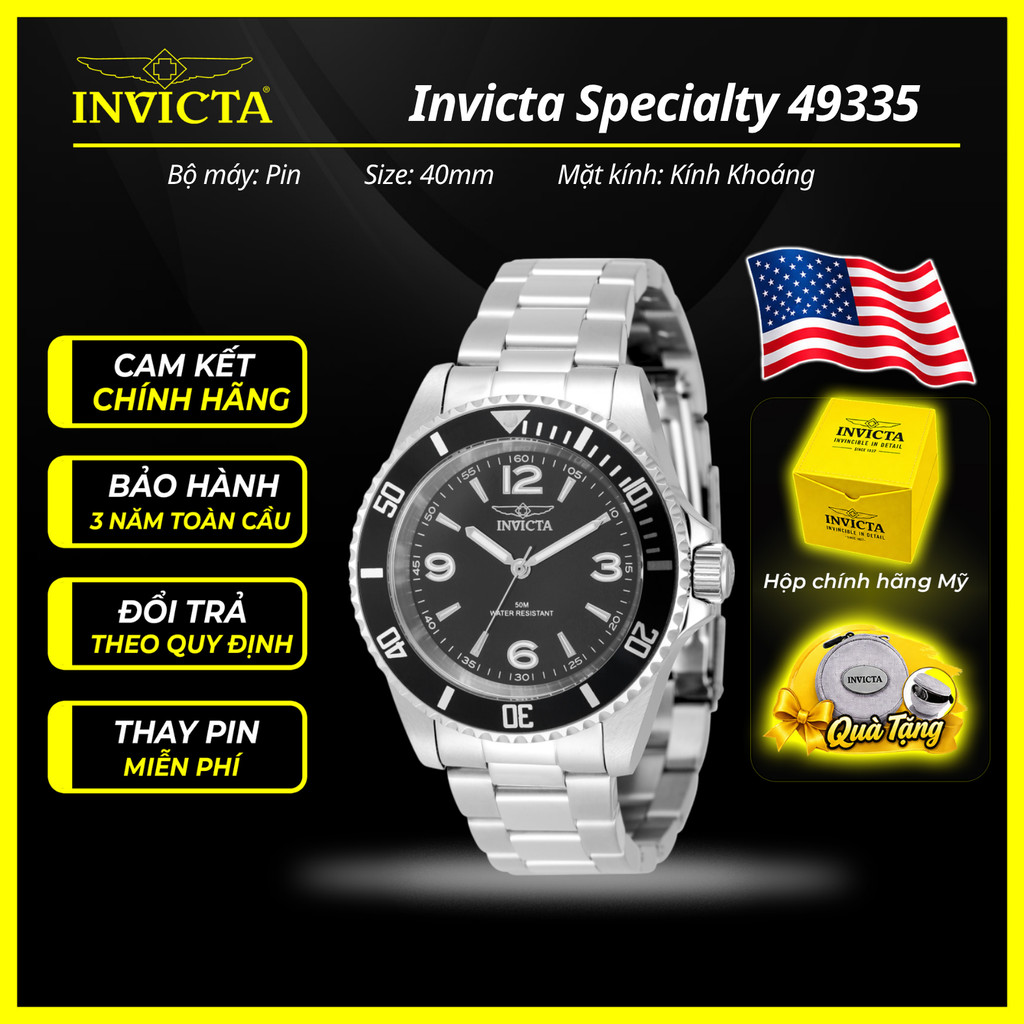 Đồng Hồ Nam Invicta Specialty 49335 40mm Chính Hãng