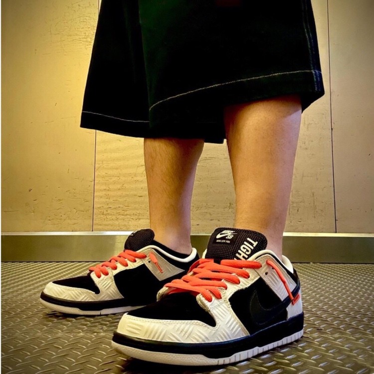 Thích hợp cho TIGHTBOOTH x Nike Dunk SB Low Pro Giày thể thao cổ thấp Dây giày hình bán nguyệt màu đ