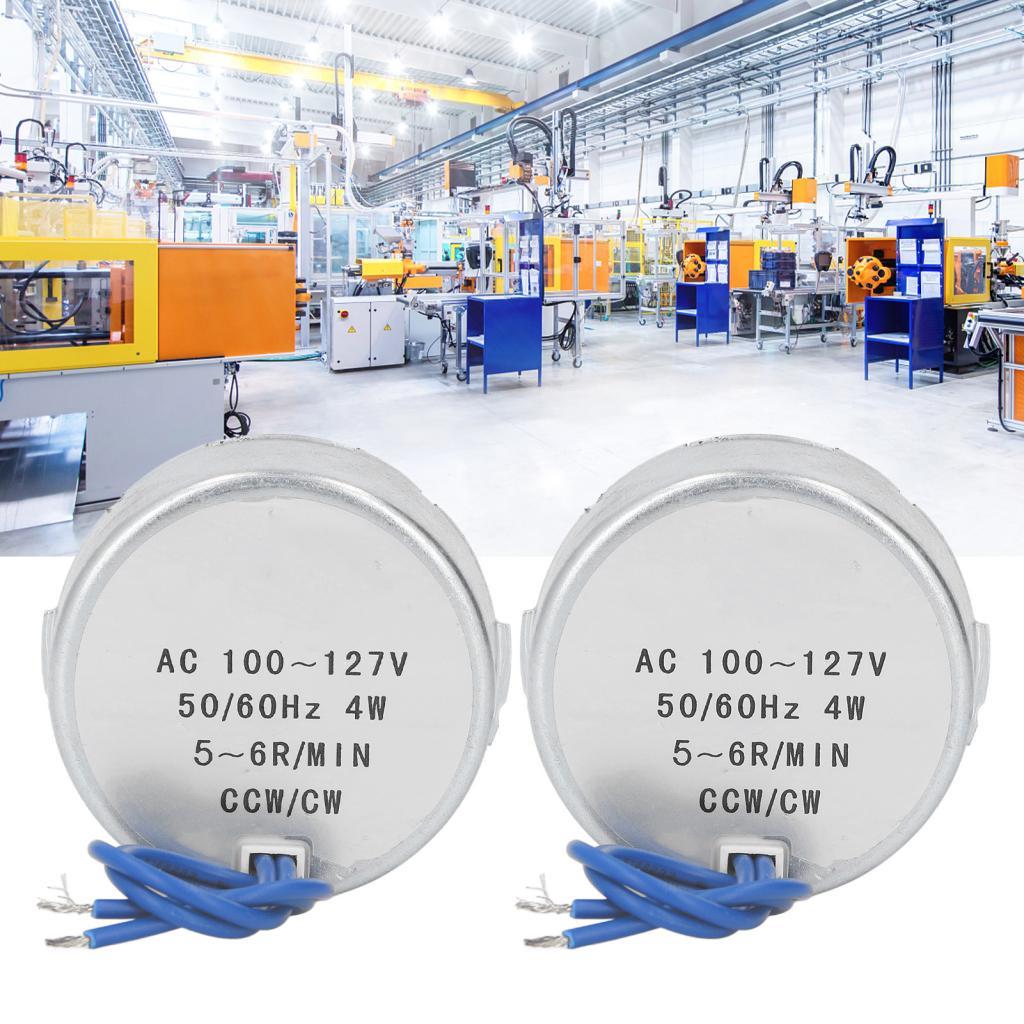 Fesjoy 2 Chiếc CCW CW AC Động Cơ Đồng Bộ Hiệu Suất Cao 5-6 Vòng/phút Cho Kệ Trưng Bày Và Đèn Đồng 10