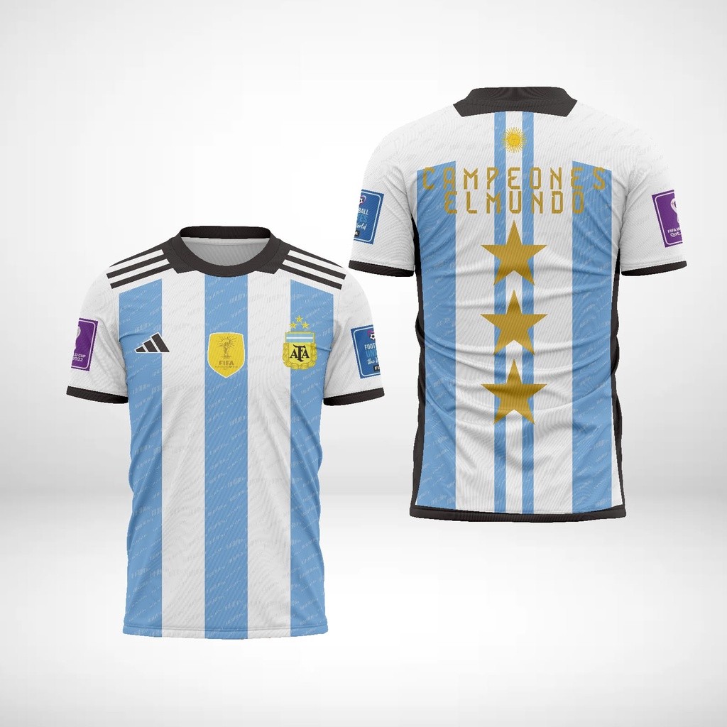 Áo đấu Argentina Qatar 2022 in đầy đủ [không tùy chỉnh]