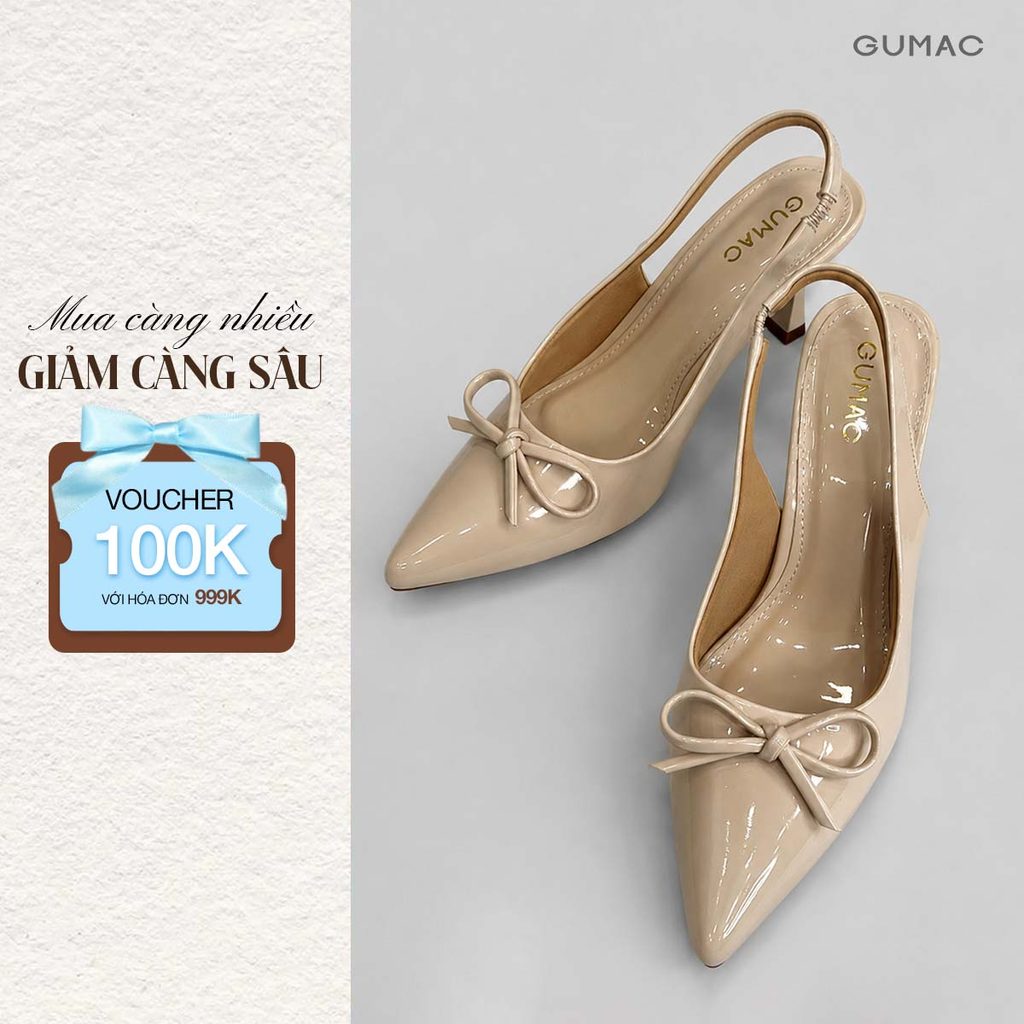 Giày Cao Gót Mũi Nhọn Thời Trang GUMAC GF11038