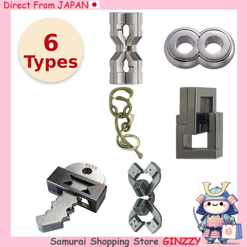 HANAYAMA Huzzle Đồ chơi giải đố kim loại Cast Level 6 hàng Nhật