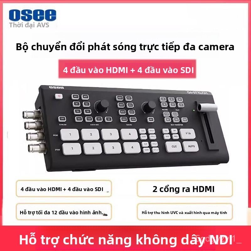 Bộ chuyển livestream OSEE GoStream Duet, đa camera, ghi hình, chuyển cảnh, dễ dùng