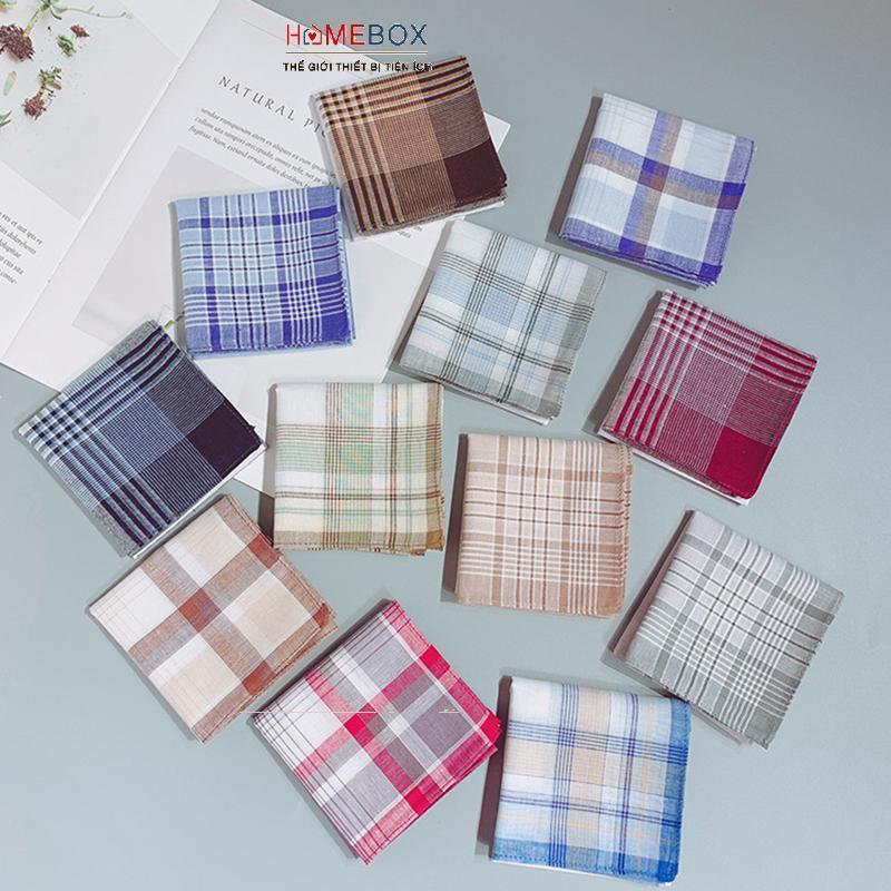 HomeBOX 40x40CM Khăn Tay Cotton Cho Người Lớn Lớn Vuông Lớn s Nhiều Sử Dụng Khăn Mặt Nam Mồ Hôi Vải 