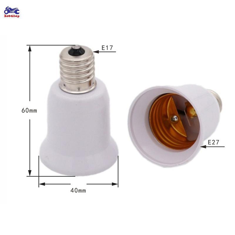 XOITOP E17 Đèn Soet E17 sang E27 LED Halogen CFL Bóng Đèn Adapter VN