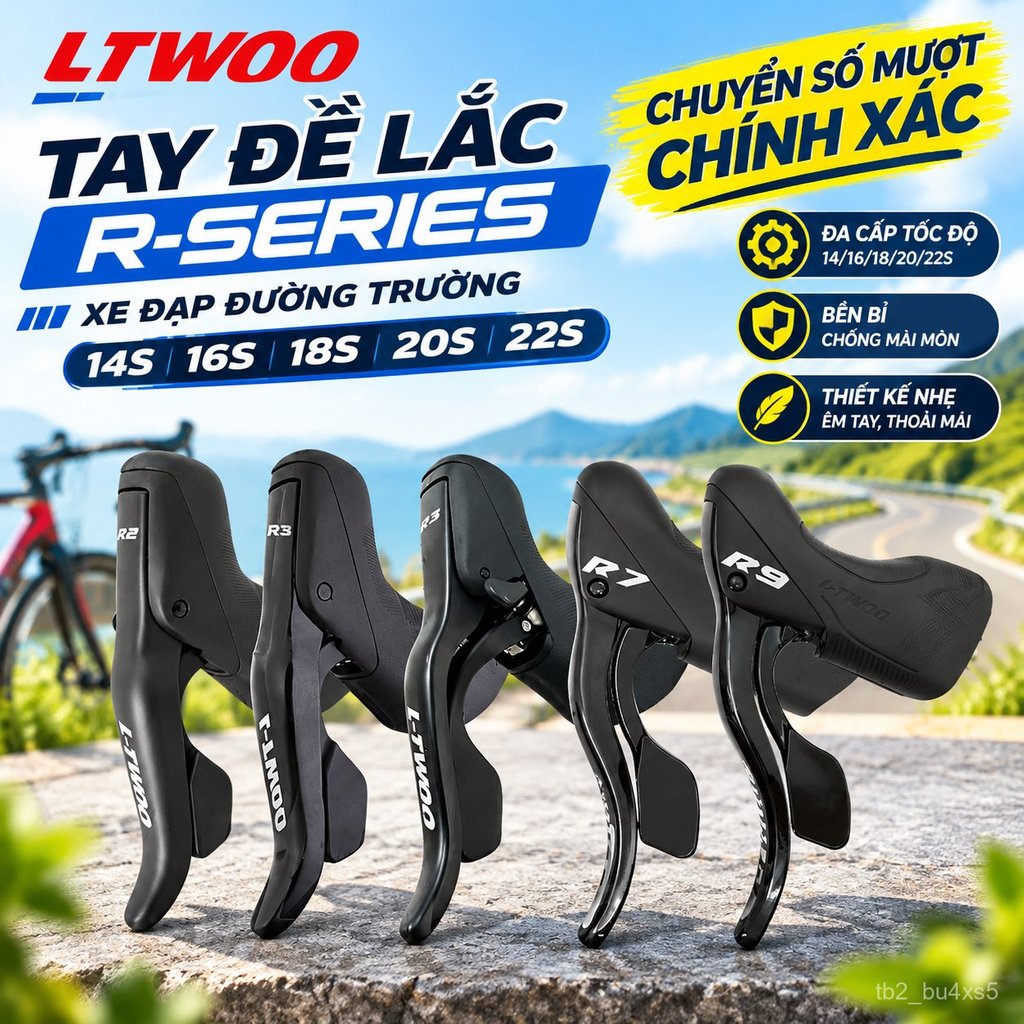 Bộ đề tay lái LTWOO Bluegrass R2 R3 R5 R7 R9 14-22 tốc độ, cho xe đạp đường trường bền đẹp