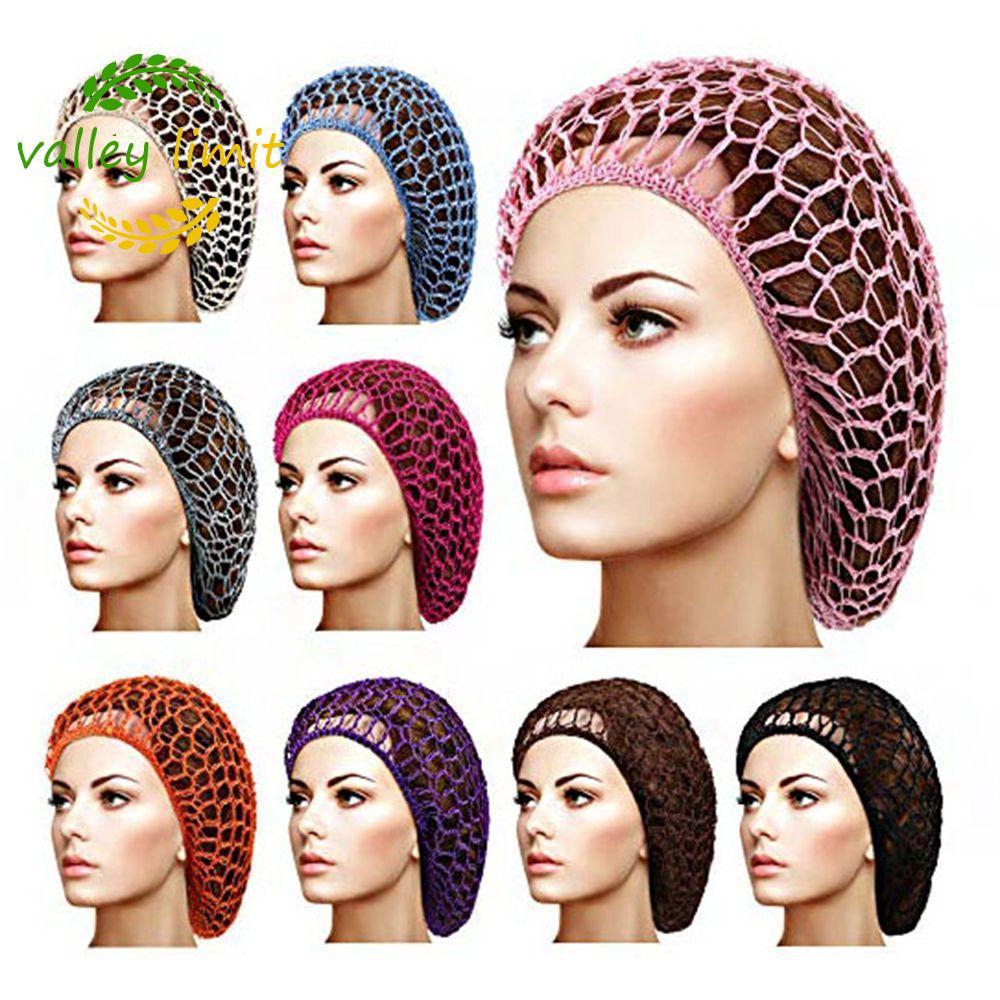 valley limit VALLEY LIMIT Mũ Đan Tóc Lưới Mũ Ngủ Nhiều Màu Turbans Beanies Mũ Snood Headbands