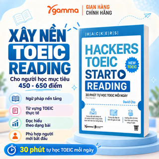Sách - Hackers Toeic Start Reading - 30 Phút Tự Học TOEIC mỗi ngày (Gamma Books)