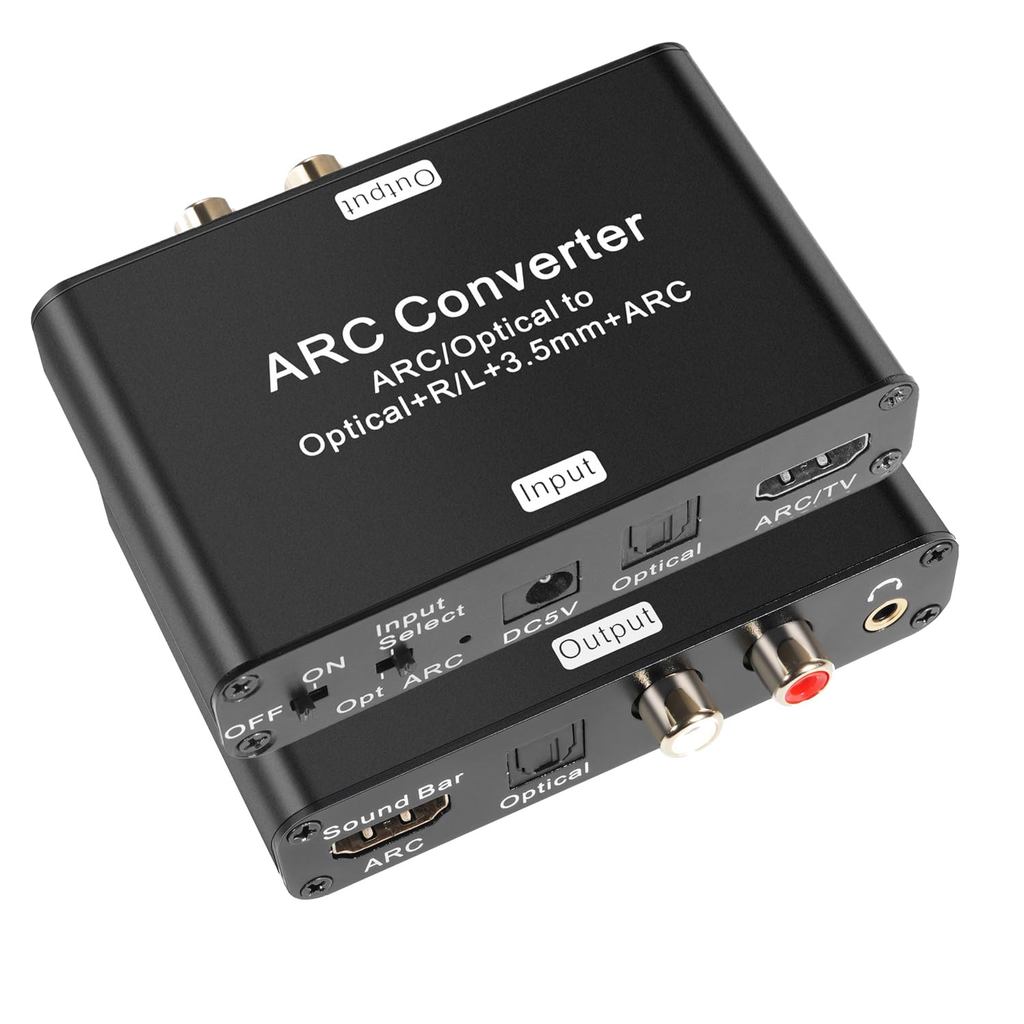 192Khz HDMI ARC Audio Extractor DAC Converter HDMI ARC SPDIF Quang học sang quang 3,5mm L / R Stero 