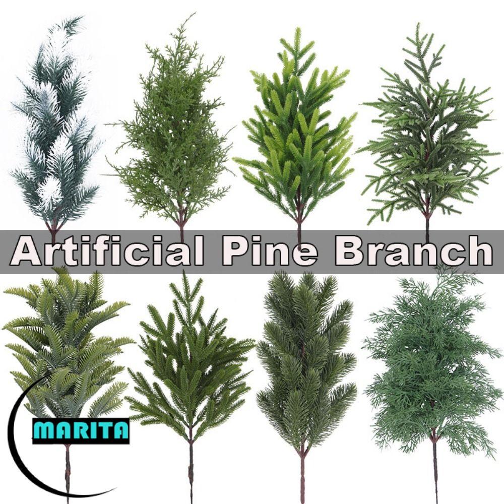 MARITA Lá Cypress Giả, Vòng Hoa DIY Cây Giáng Sinh Nhánh Thông Nhân Tạo, Sáng Tạo Trang Trí Nhà Cửa 