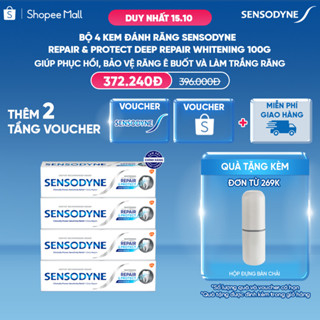 Bộ 4 Kem đánh răng SENSODYNE Repair & Protect Deep Repair Whitening 100g phục hồi, bảo vệ răng ê buốt và làm trắng răng
