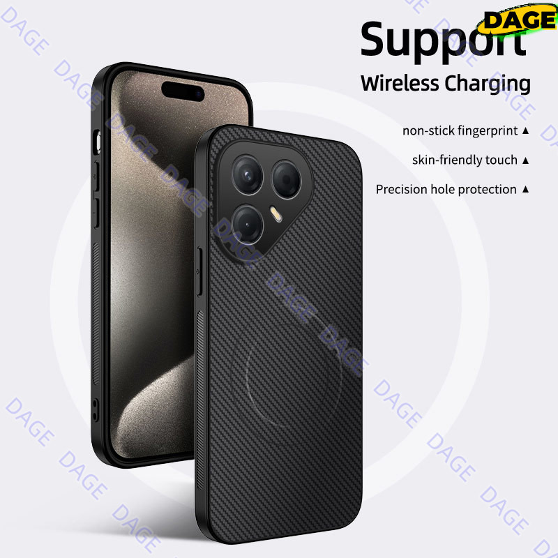 Ốp từ tính COD cho Tecno Pova7 Pro Pova 7 Ultra Skin-feel Sợi Carbon kết cấu chống rơi DAGE PC cho T