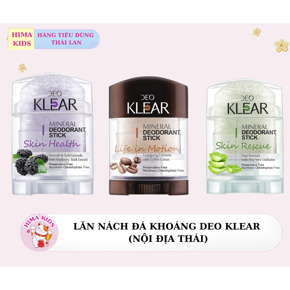 Lăn nách đá khoáng Deo Klear Thái Lan