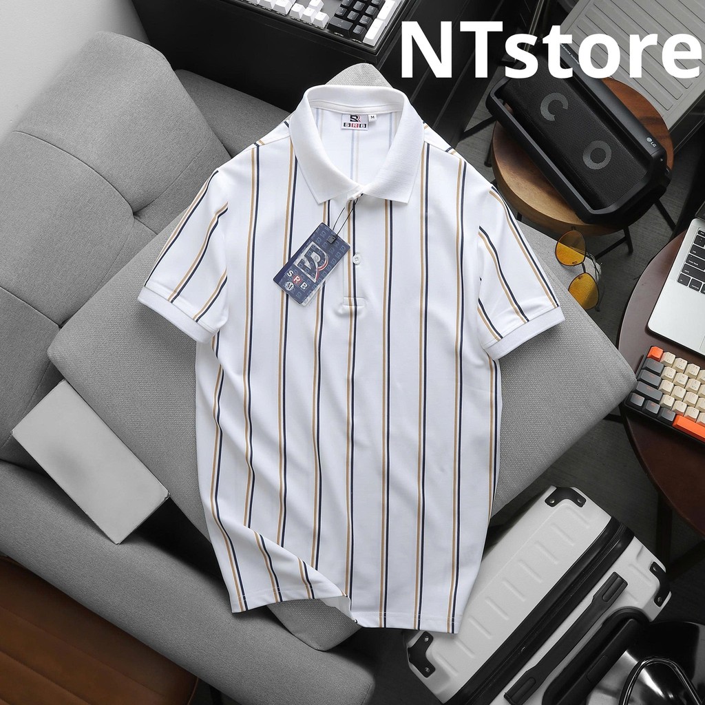 Áo thun polo nam LAUREL body thun cá sấu lạnh co giãn form chuẩn SRB - Áo polo nam hàng hiệu NTstore