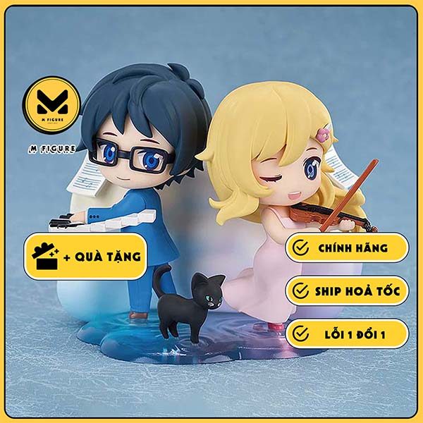 MÔ HÌNH Arima Kousei - Miyazono Kaori - Shigatsu wa Kimi no Uso - Qset+ (Good Smile Arts Shanghai) F