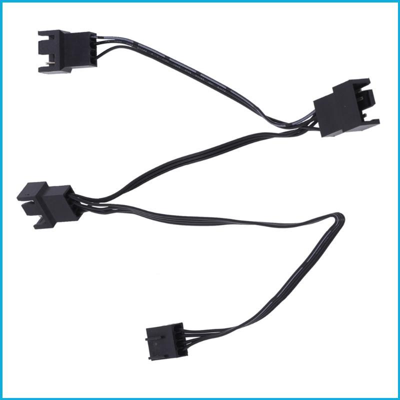 Utake Tối ưu hóa luồng không khí 4Pin PWM Vỏ cáp mở rộng quạt 4Pin Cáp chia quạt PWM 3Connectors Kết