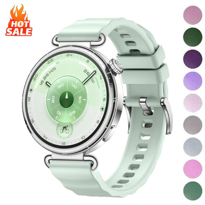 Dây đeo silicon 18mm cho Huawei Watch GT6 41mm / GT4 / GT5 41mm / GT5 Pro 42mm, dây đeo cổ tay thể t
