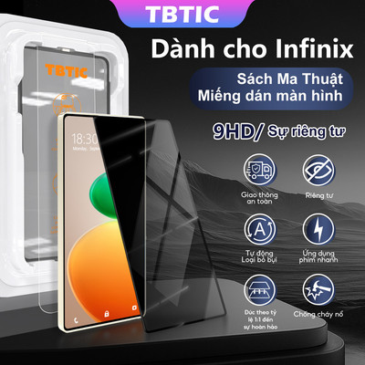 TBTIC Auto-Instal HD Bảo Vệ Màn Hình Kính Cường Lực Bảo Vệ Cho Infinix Nove 9SE Smart9 Hot50i NOTE50PRO + Hot 60 Pro Smart 10