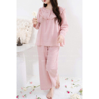  BAE MALI - Bộ mặc nhà dài tay cổ bèo SP368 