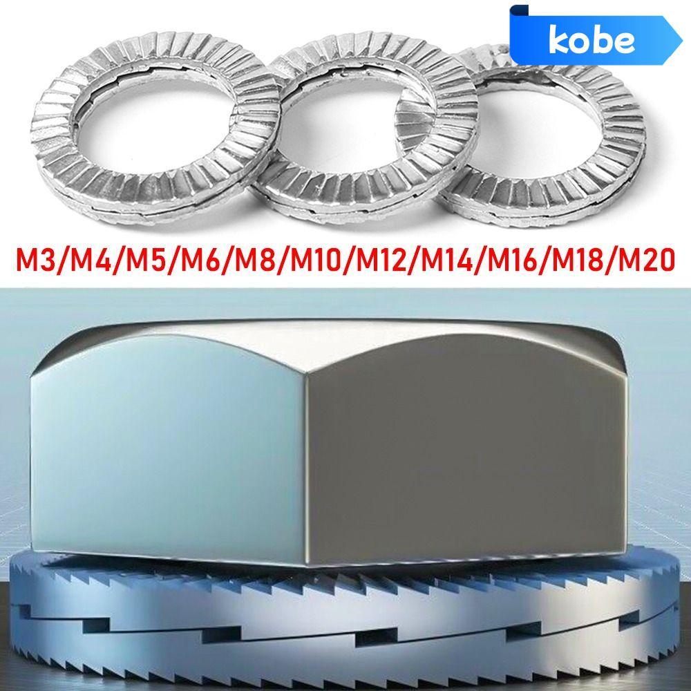 KOBE 5 Chiếc Wedge Lock Washer, Phần Cứng Fastener M4 M10 M12 M16 M20 Khóa Vòng đệm, Vòng đệm Dacrom