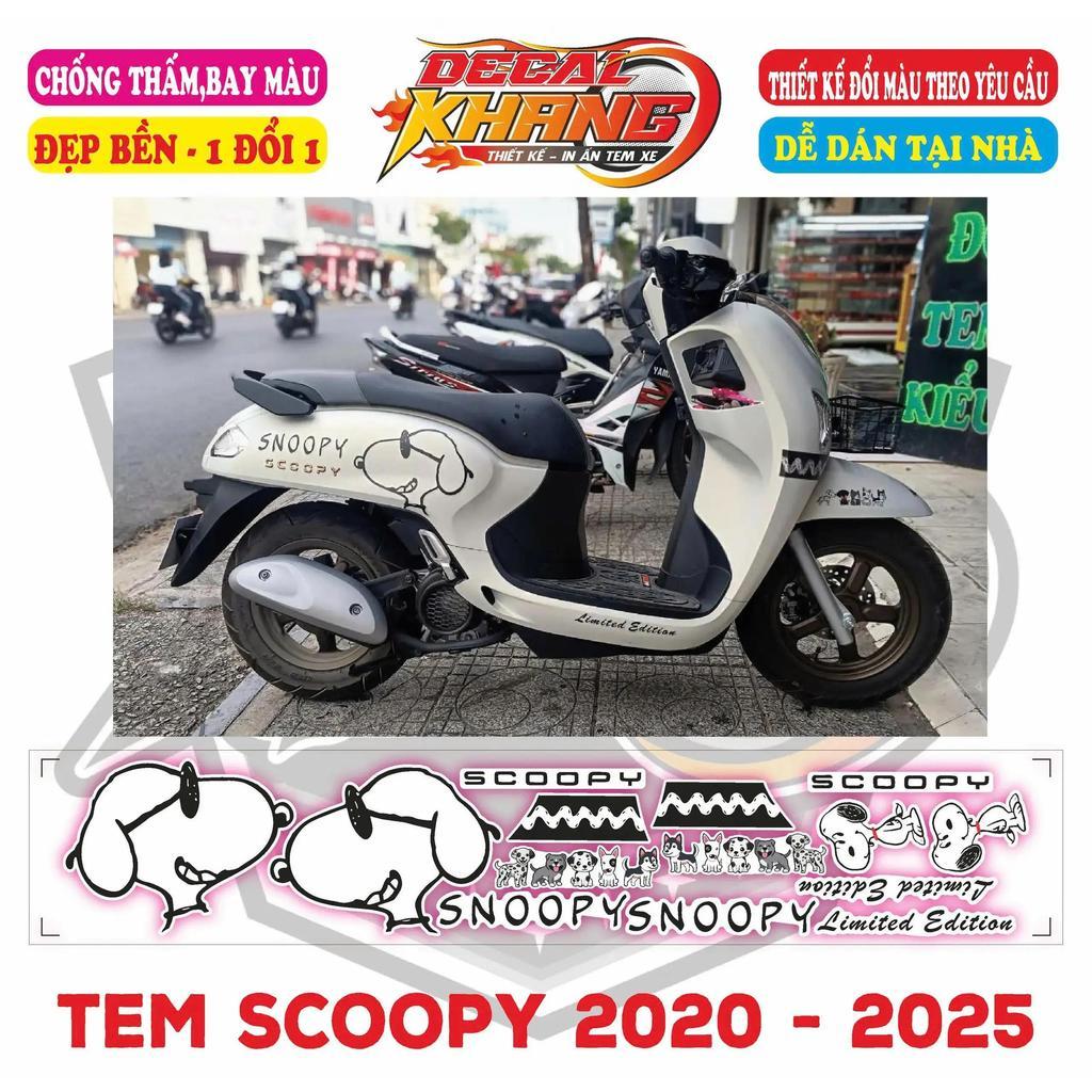 TEM RỜI SCOOPY 2020 - 2025 decal tem xe