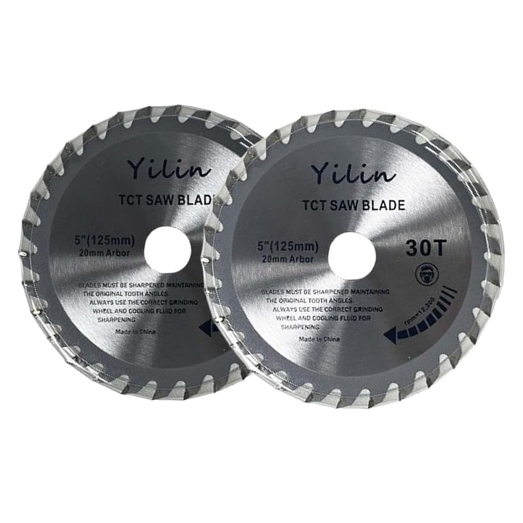 Lưỡi cưa tròn Heimerdinger 5 ", Lưỡi cắt gỗ 125mm TCT 30T với Arbor 20mm