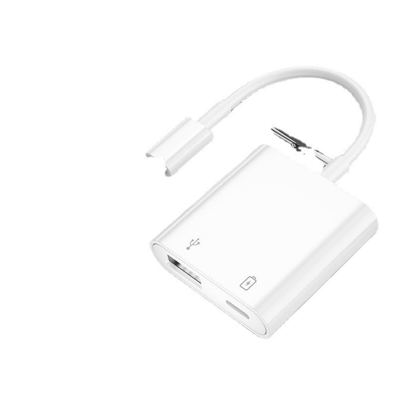 Thích hợp cho hai trong một iPhone otg Adapter Cáp lightning Adapter Bàn phím máy ảnh Thẻ âm thanh đ