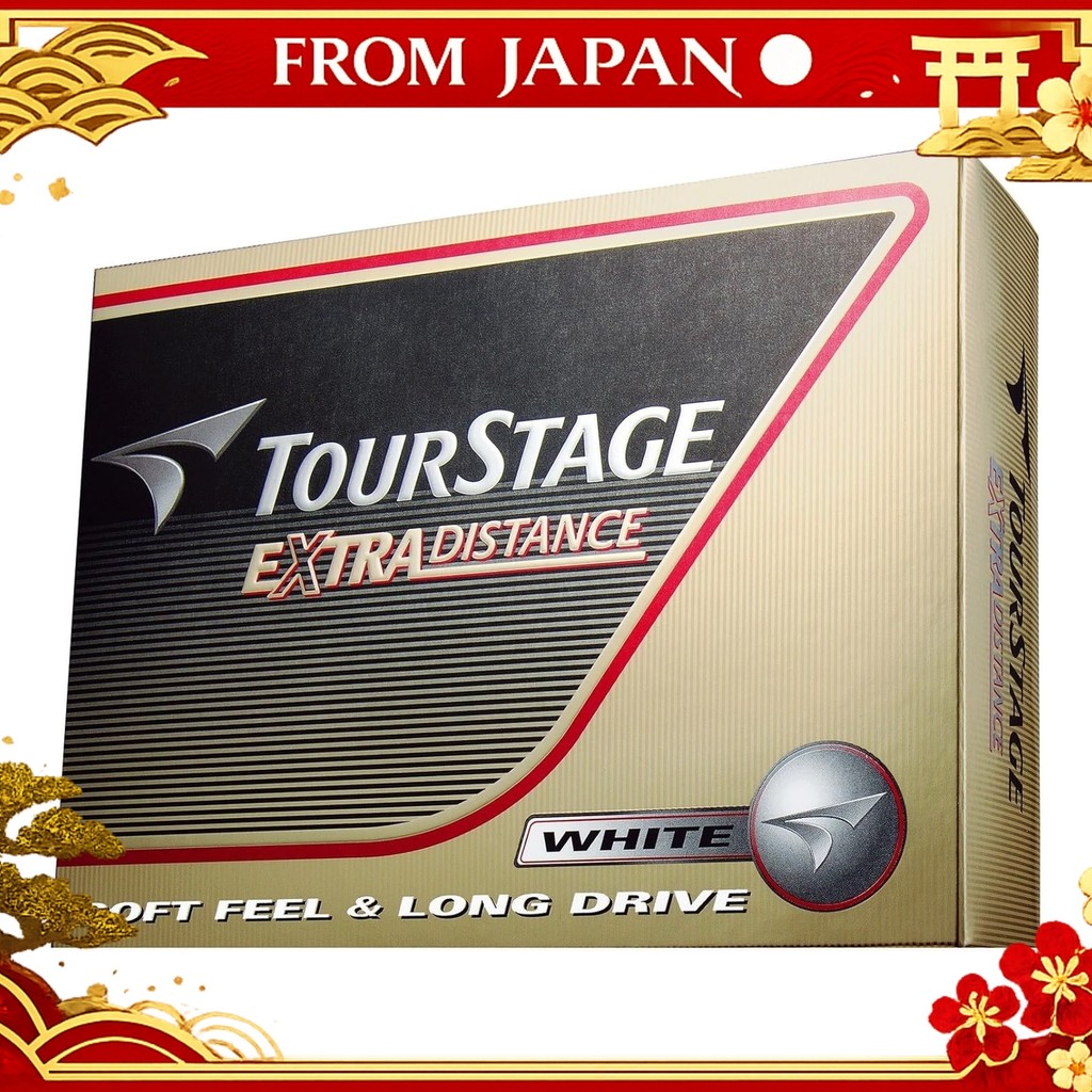 [Authentic Japan]BRIDGESTONE Golf Ball TOURSTAGE Extra Distance 1 Dozen (12 Pieces) Yellow White Pea