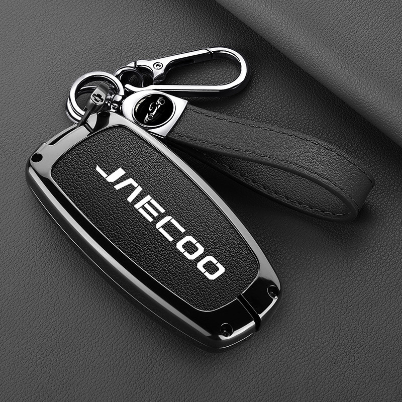 Vỏ chìa khóa bằng da hợp kim JAECOO Thích hợp cho Cherye Cool J7 plus J9 Du khách chống mài mòn Vỏ b