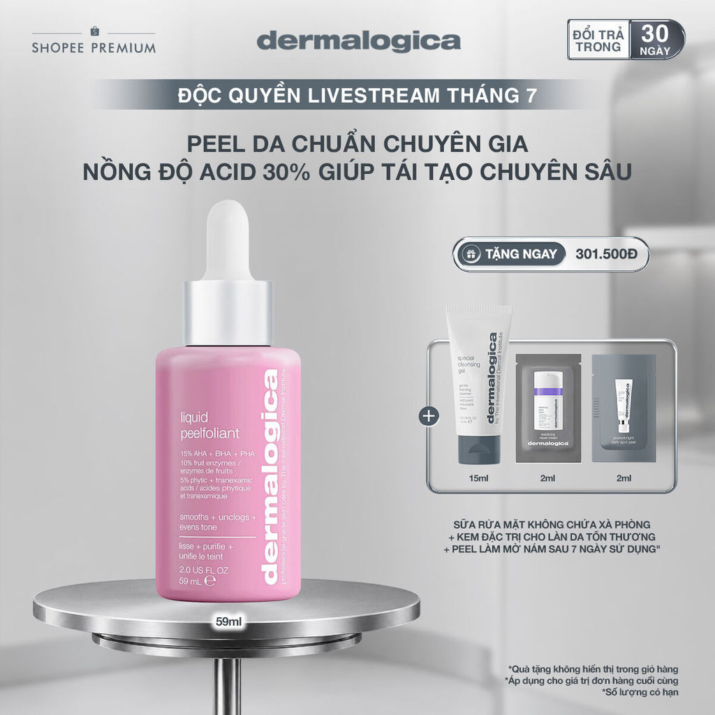 [KOL Live] Peel da tại nhà Dermalogica Liquid Peelfoliant 59ml