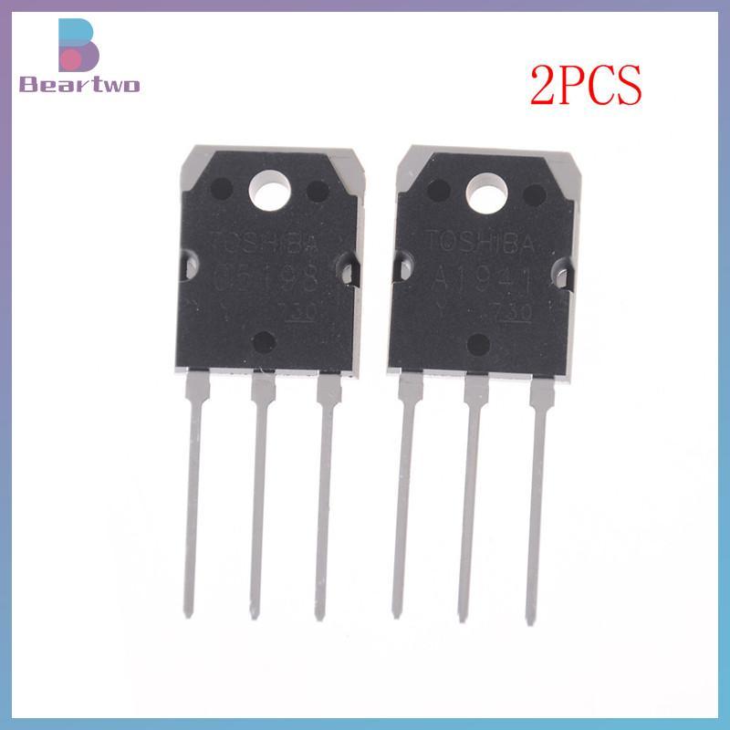 < beartwo > 1 cặp (2 chiếc) 2SA1941 & 2SC5198 Transistor A1941 & C5198 Mới