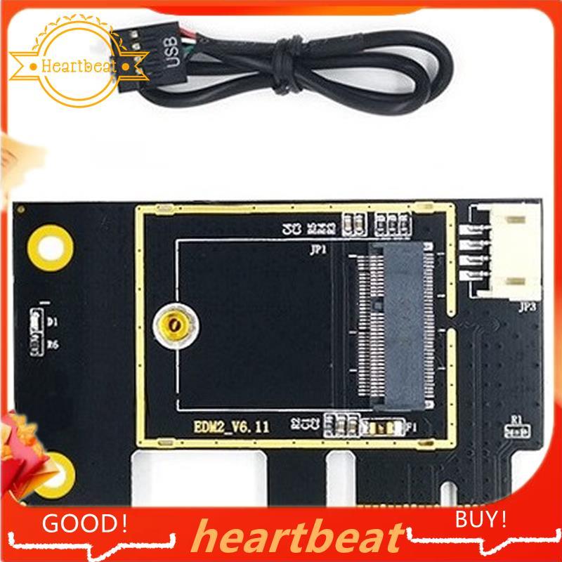Thẻ chuyển đổi thẻ mạng không dây NGFF M.2 sang PCIE Hỗ trợ thẻ mạng 7260 8265 1650 1675X AX200 AX21