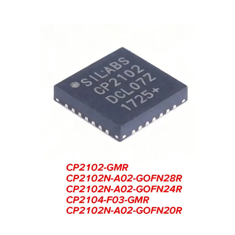 5 ✷ CP2102-GMR CP2102 CP210N CP2104-F03-GMR CP2102N-A02 QFN20 QFN24 QFN28 Bộ điều chỉnh điện áp
