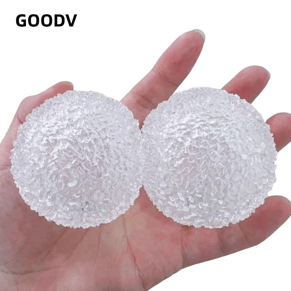 GOODV DIY Bóp Bóng Vỏ, Có Nắp Trong Suốt Fidget Bóng Đồ Chơi, Di Động Dễ Thương Cầm Tay Mềm Rỗng Bóp
