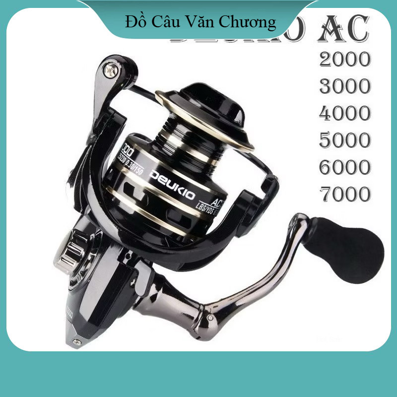 Máy câu AC 2000-7000 cối kim loại dùng cho cần câu máy đứng - Đồ Câu Văn Chương