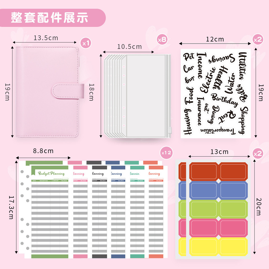 [Hàng có sẵn] Ready Stock a6 Notebook Binder Creative Notebook Macaron PU Leather Blank Binder Noteb