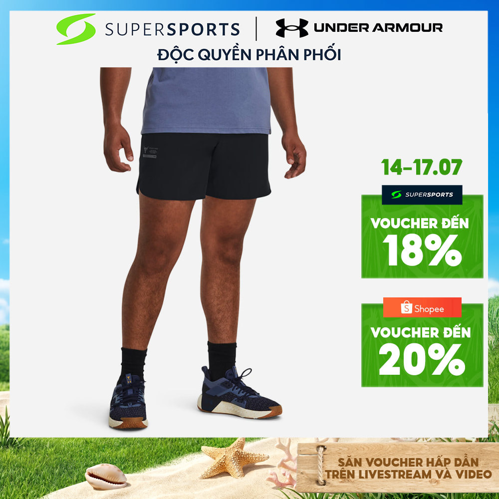 Quần Ngắn Nam Under Armour Project Rock Unstoppable - 1380544-001