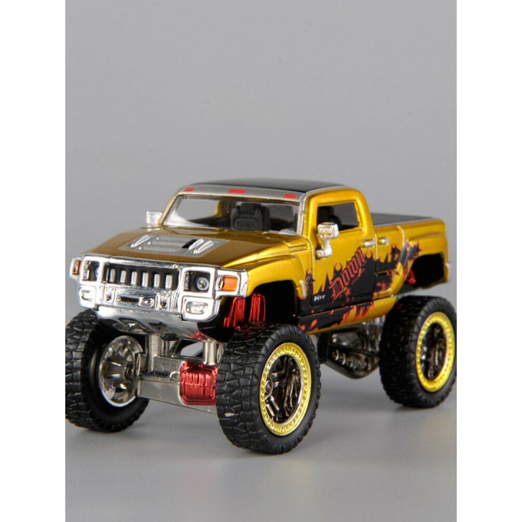 Ngoại Thương Hợp Kim Xe 1 / 64 Hummer H2 Hummer Bánh Xe Lớn Ngoài Đường Xe Đồ Chơi Cao Xe Mô Hình