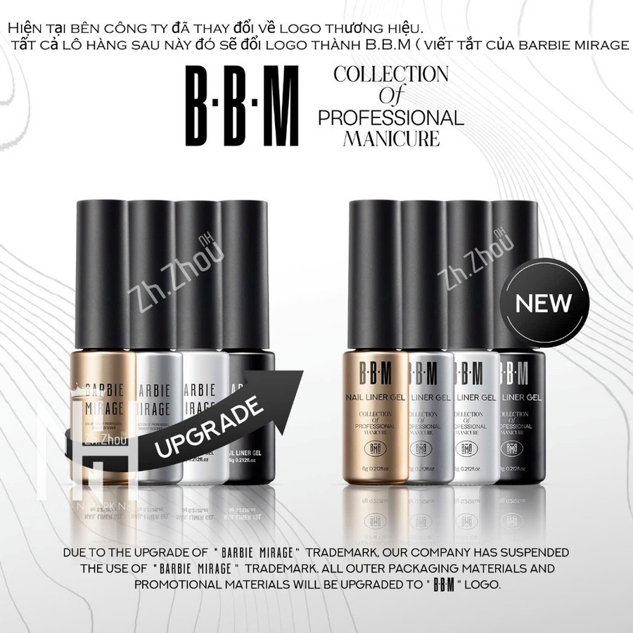 gel cọ nét barbie mirage, cọ nét gel cao cấp barbie mirage