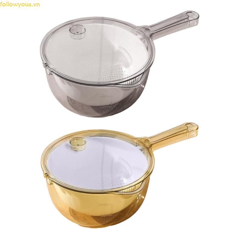 Giỏ giặt rau củ hai lớp lớn Fol Máy lọc nhựa để sử dụng trong nhà bếp