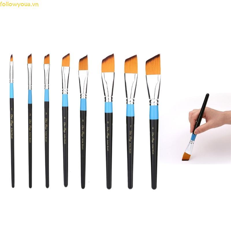 Fol Nylon Hair Artist Paintbrush Vẽ tay Paintbrush Nghệ thuật Paint Brush Acrylic Paint Brush cho Ac