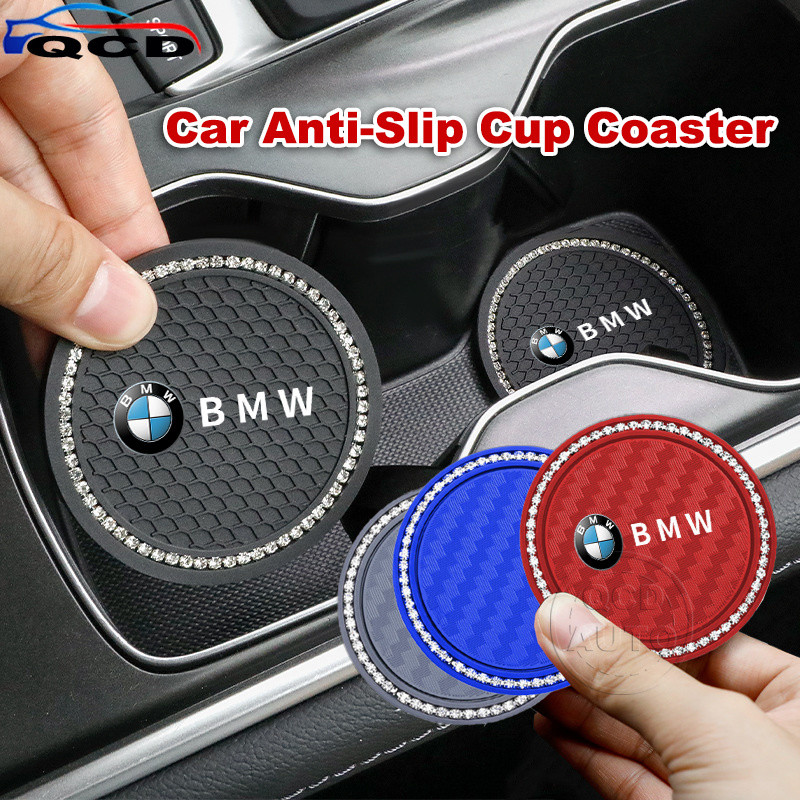Xe BMW Chống Trơn Trượt Cốc Coaster Màu PVC Uống Miếng Lót Đệm Thảm Cách Âm Cho X5 G05 F15 E53 Z4 E8