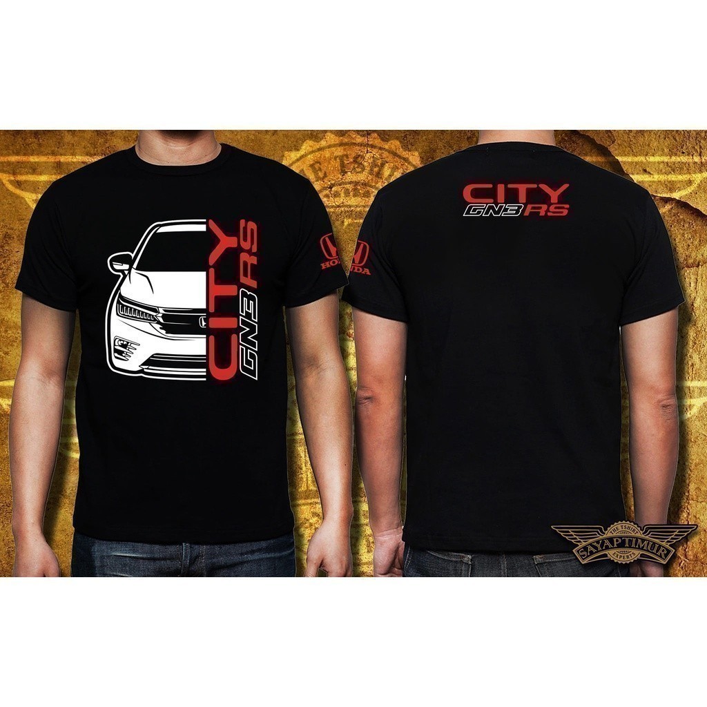 Honda 2026 City GN3 RS Exclusive FRONT (Áo thun đen)