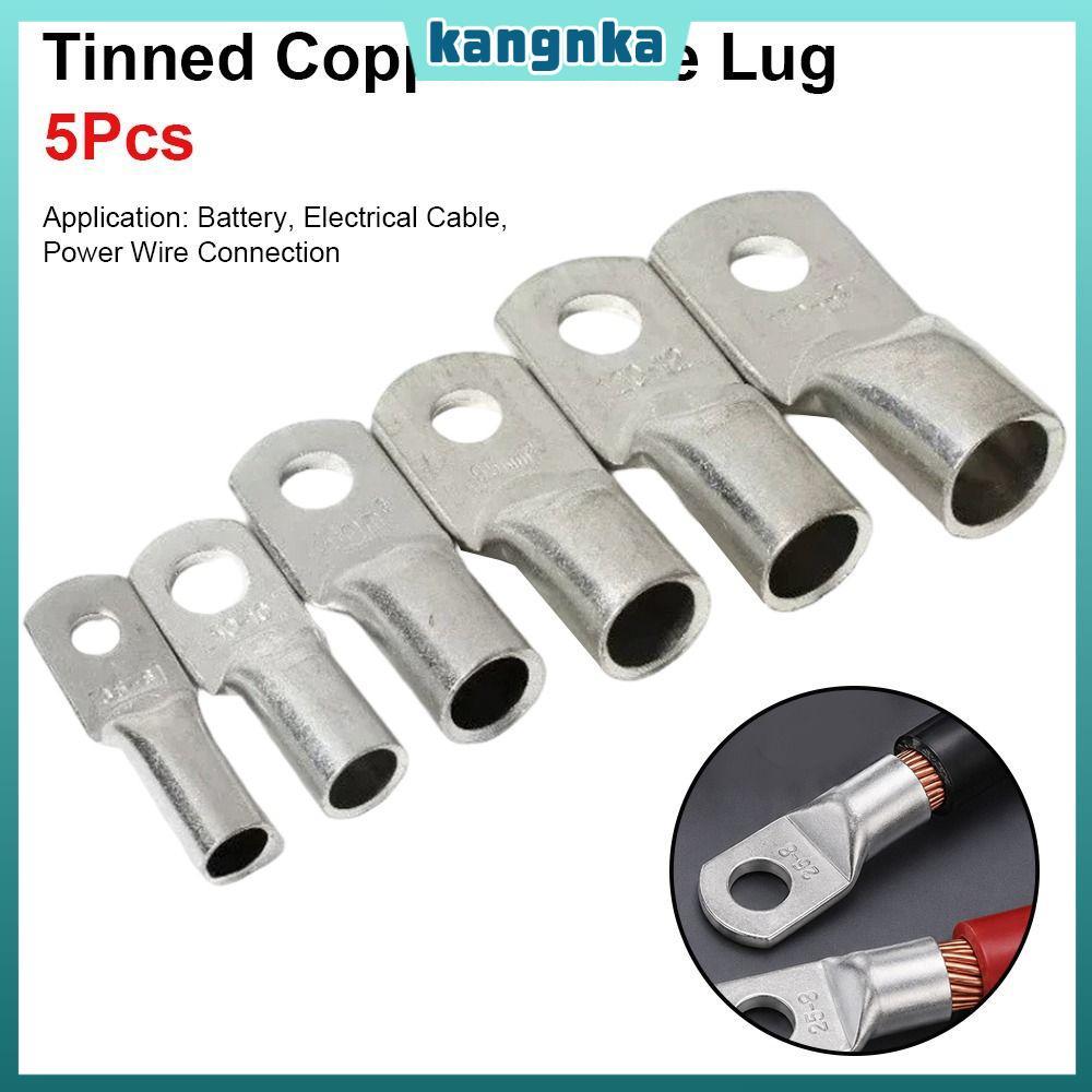 KANGNKA 5 Cái Chốt Cáp Đồng Đóng Hộp, JG Series 6 / 10 / 16 / 25mm2 Vòng Uốn Thiết Bị Đầu Cuối, 14-2