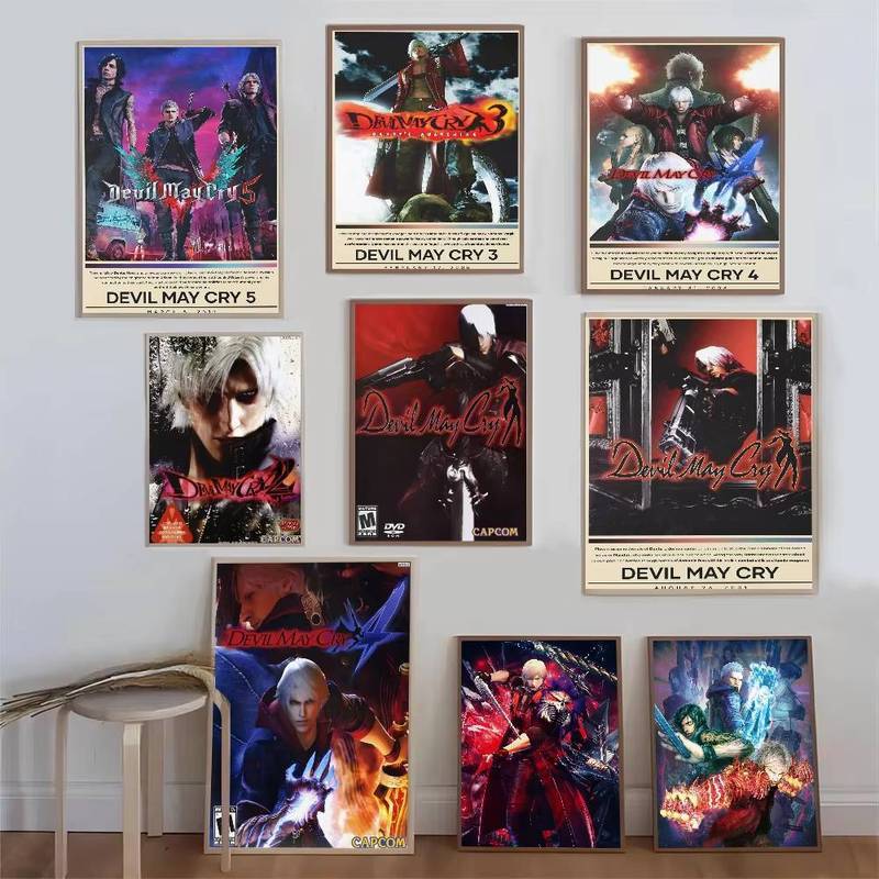 Devil May Cry Game HD Waterproof Canvas Poster Wall Art Print Decor For Study Bedroom Dorm E-sports 