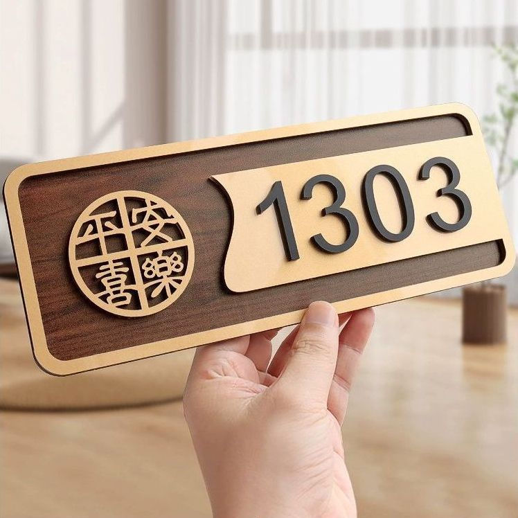 Customization of Villa Door Signs and Room Numbers12y Luxurious and creative number plate for privat