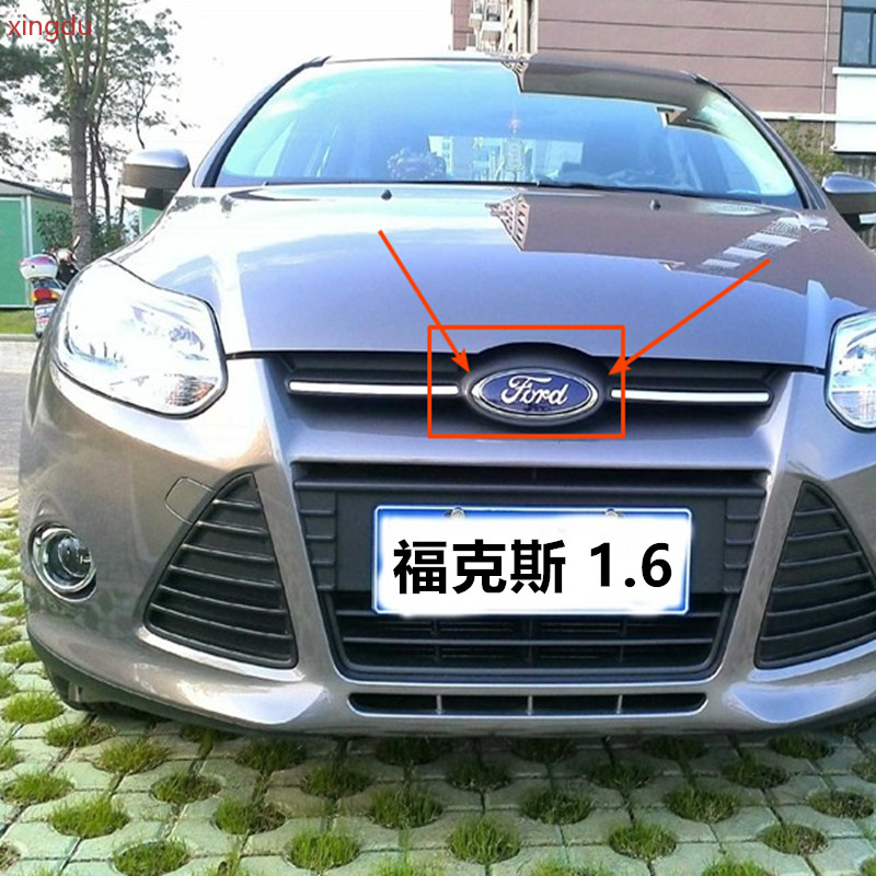 Ford New Focus 12-14, hai hộp ba hộp Focus, logo lưới tản nhiệt phía trước, logo cốp xe