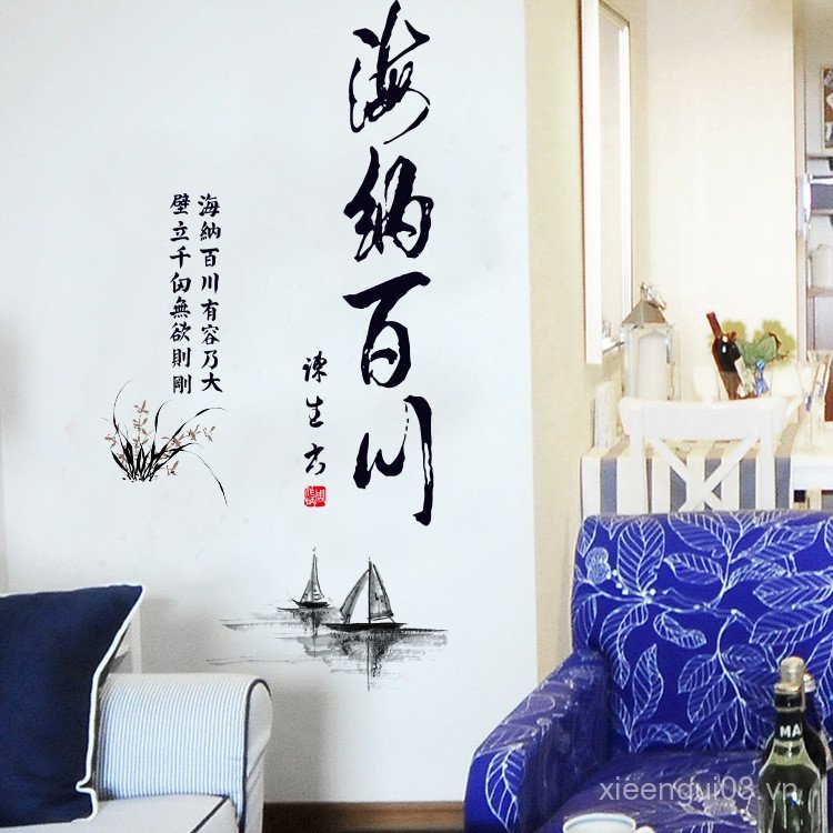 Phong Cách Dán Tường Haina Baichuan Học Phòng Khách Phòng Ngủ Nền Dán Tường Trang Trí Bức Tranh Tườn