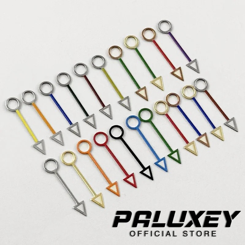 PALUXEY Bạc Vàng Đen Cam Xanh Đỏ GMT NH34 NH35 12.5MM GMT Đồng Hồ Tay Xanh Dạ Quang Phù Hợp Với NH34