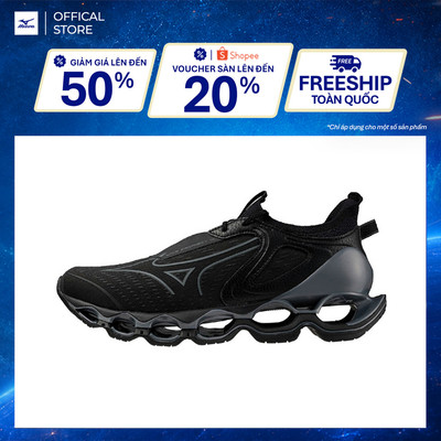 Giày Chạy Bộ Unisex Mizuno Wave Prophecy 14 - Đen - J1GC255131